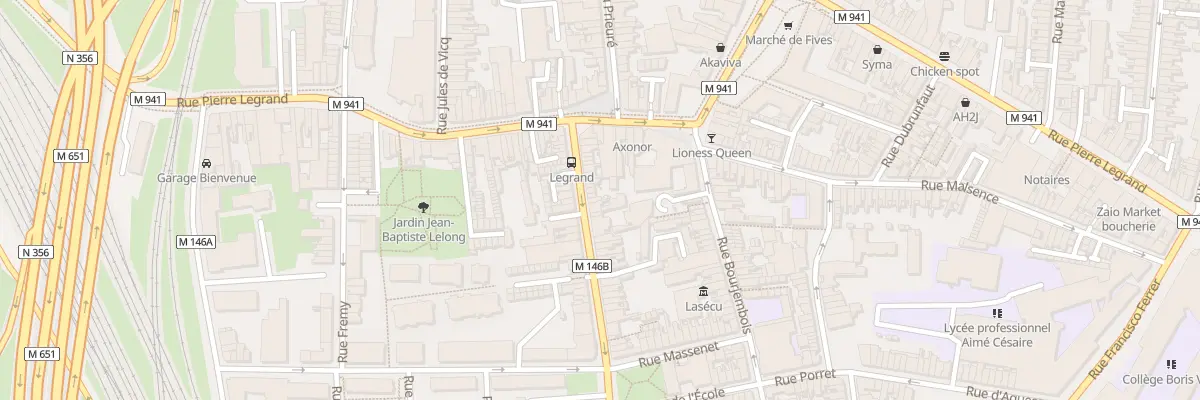 Plan du 21 Rue du Long Pot à Lille