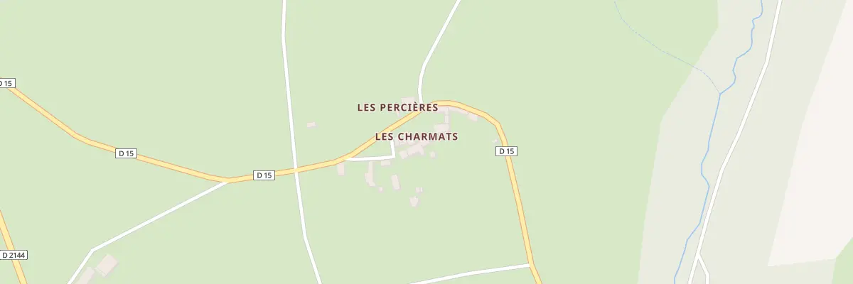 Plan du 7 Les Charmats à Jozerand
