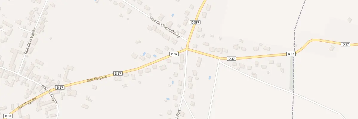 Plan du 686 Rue du Port à Villeblevin