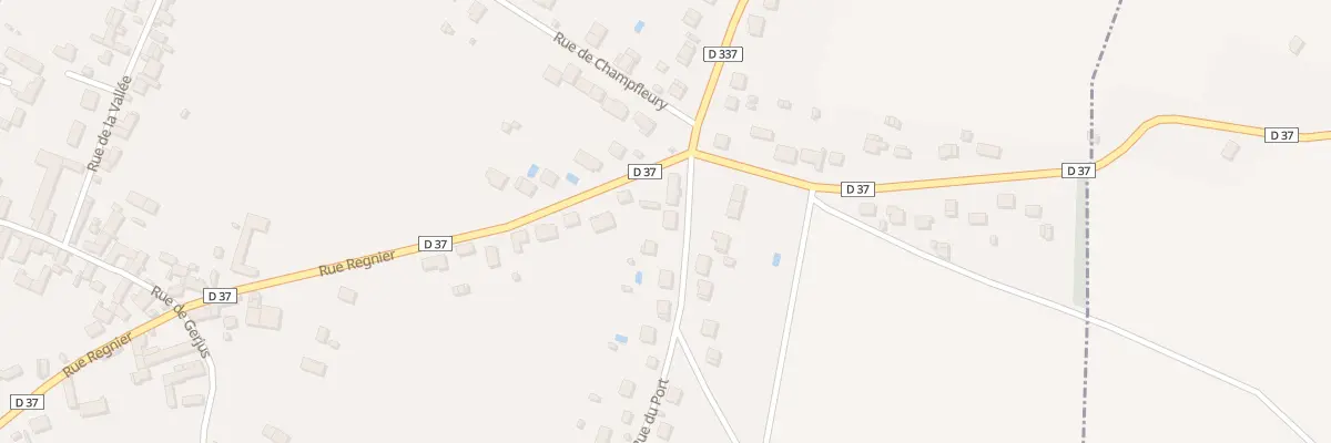 Plan du 704 Rue du Port à Villeblevin