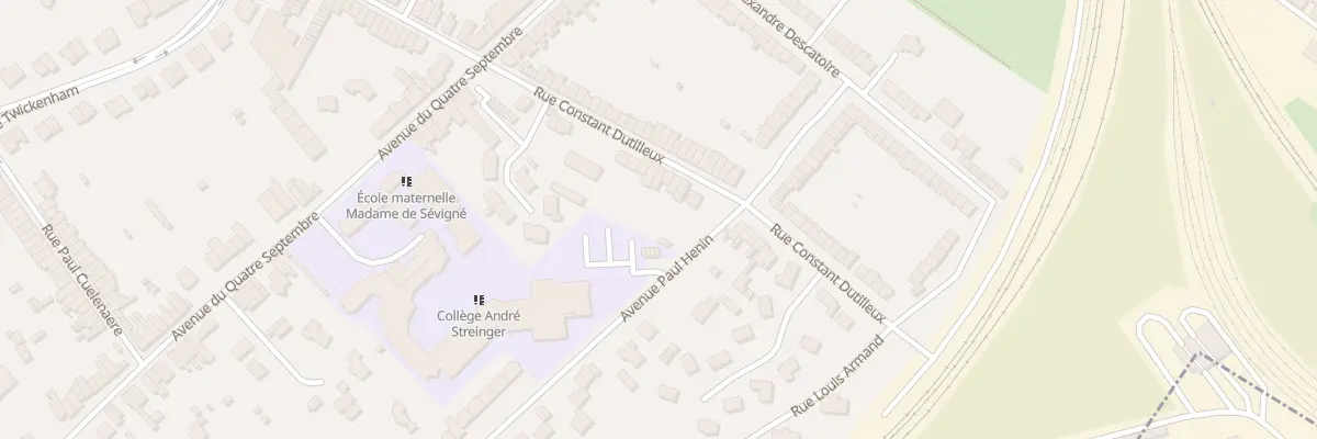 Plan du 150 Rue Constant Dutilleux à Douai