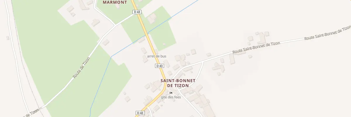 Plan du 34 Rte Saint Bonnet de Tizon à Bellenaves