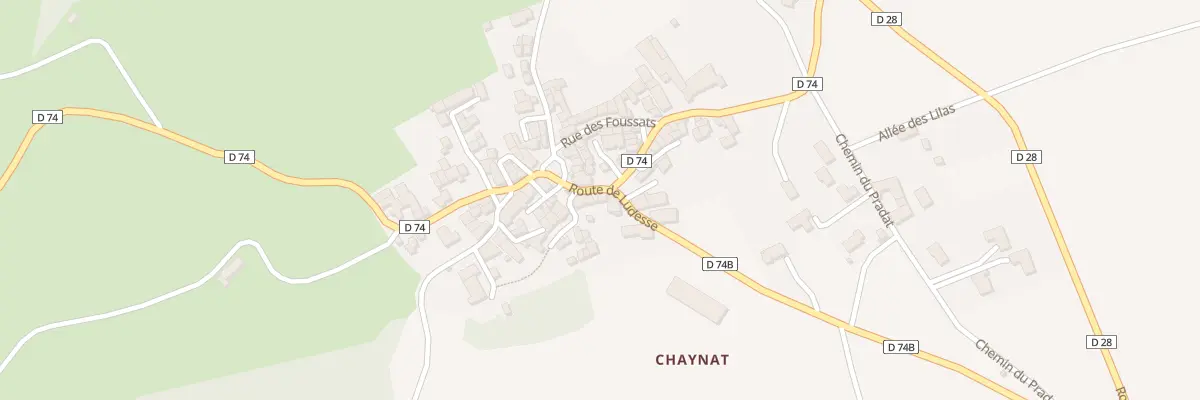 Plan du 6 Rte de Ludesse (Chaynat) à Ludesse