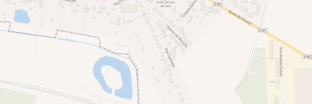 Plan du 20 Rue Calmette à Ham