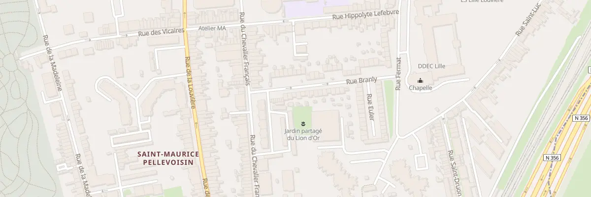 Plan du 6 Rue Branly à Lille