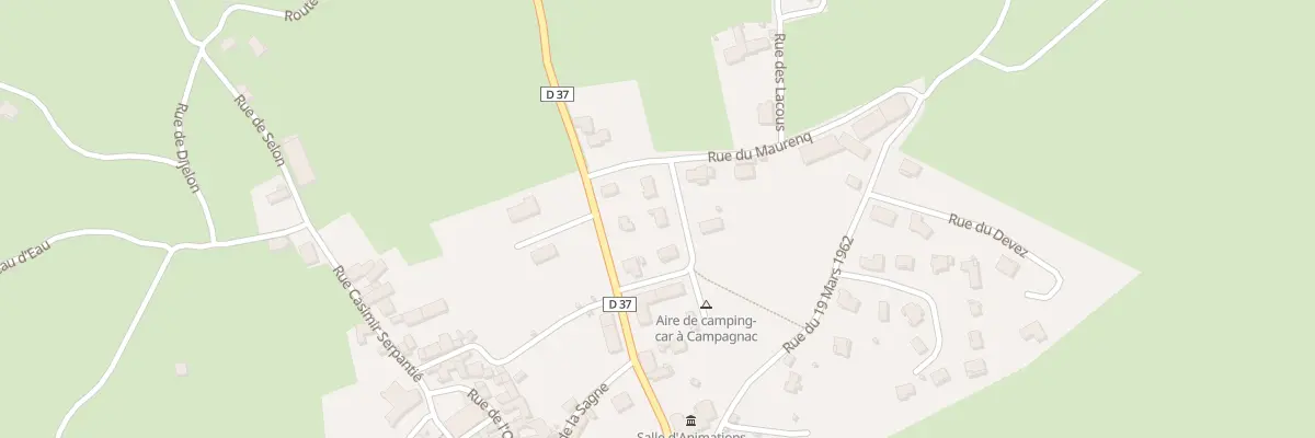 Plan du 5004 La Sagne à Campagnac