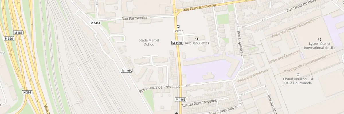 Plan du 86 Rue du Long Pot à Lille