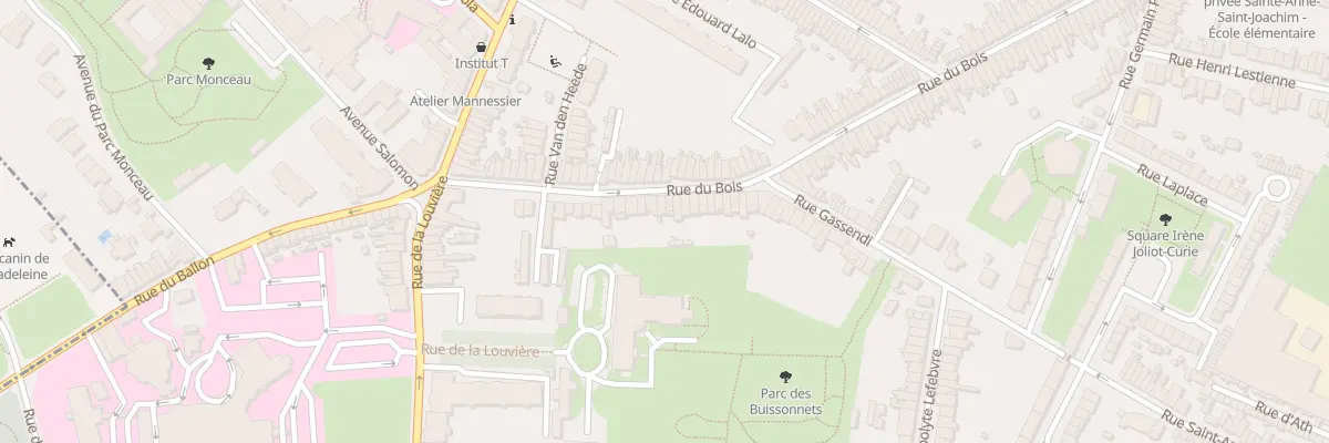 Plan du 36 Rue du Bois à Lille