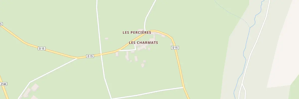 Plan du 15 Les Charmats à Jozerand
