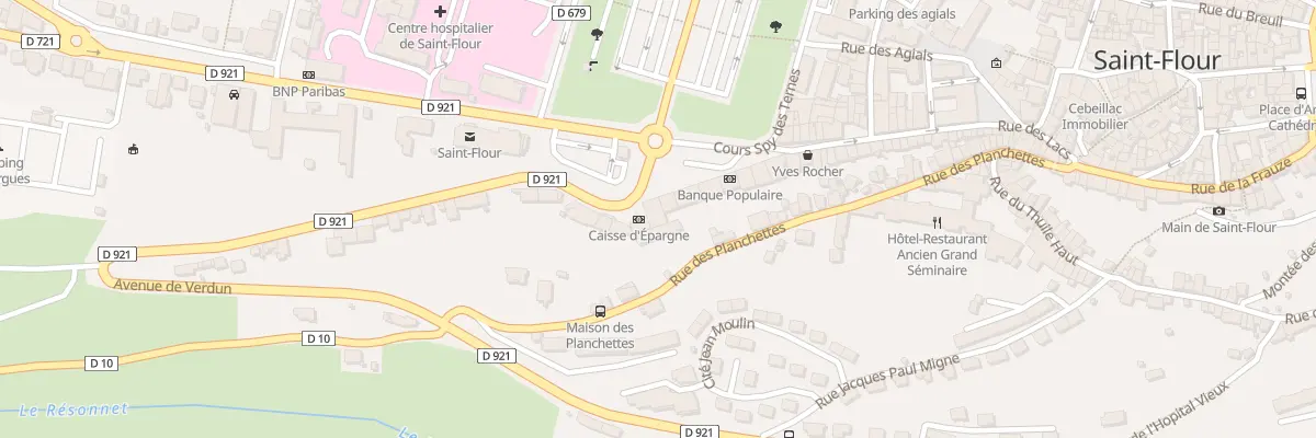 Plan du 18 Crs Spy des Ternes à Saint-Flour