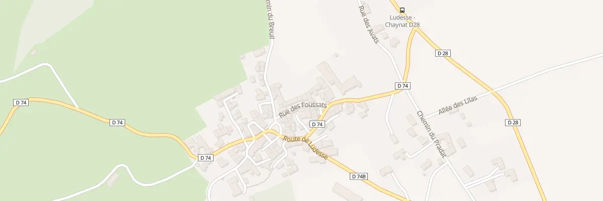 Plan du 5 Rue des Foussats (Chaynat) à Ludesse