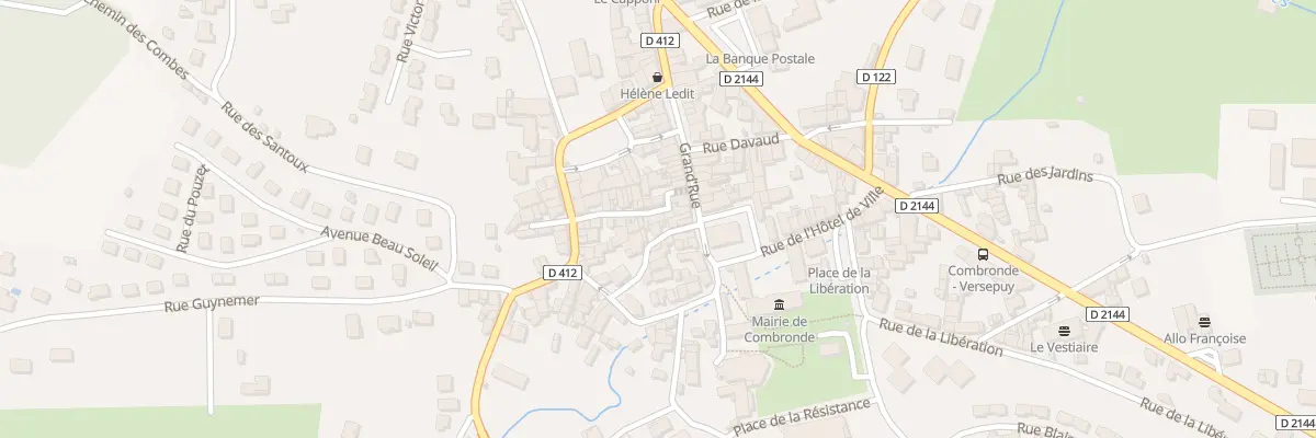 Plan du 3 Rue Tacot à Combronde