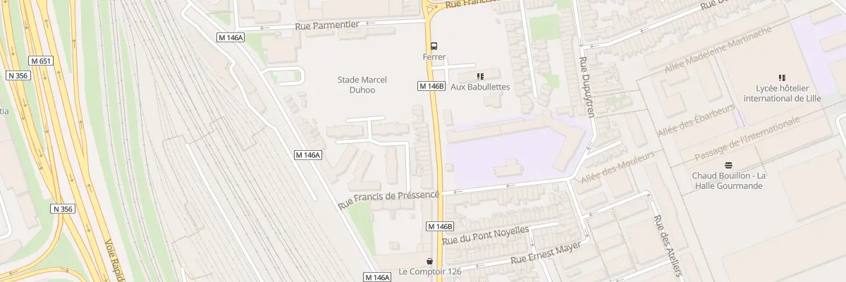 Plan du 96 Rue du Long Pot à Lille