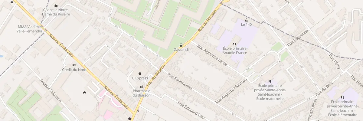 Plan du 80 Rue du Buisson à Lille