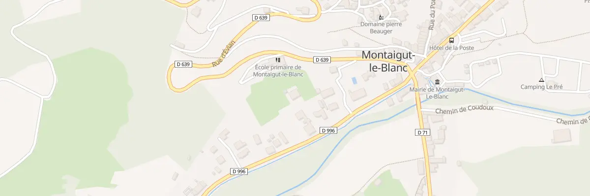 Plan du 92 Rte des Moulins à Montaigut-le-Blanc