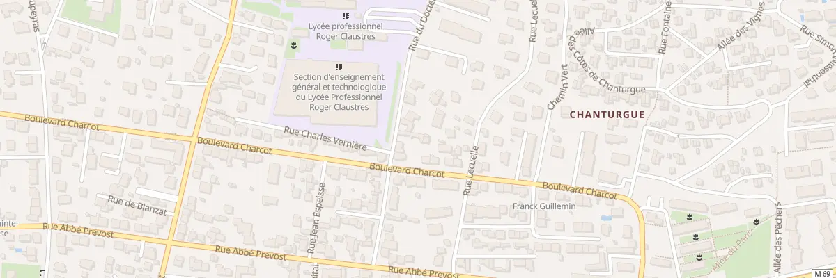 Plan du 122 Rue Docteur Hospital à Clermont-Ferrand