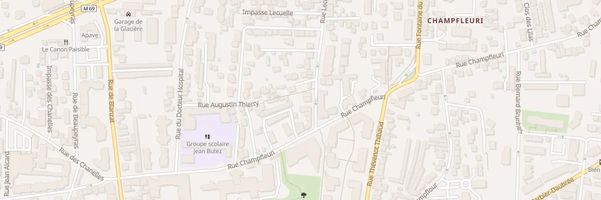 Plan du 5 Rue Lecuelle à Clermont-Ferrand