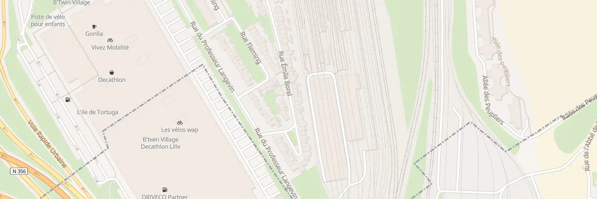 Plan du 55 Rue Emile Borel à Lille