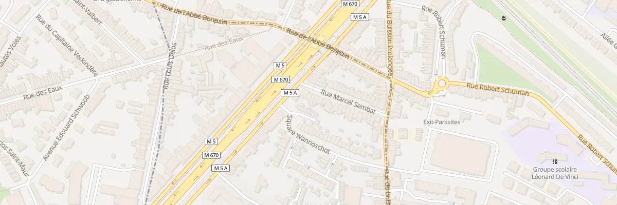 Plan du 2B Rue Marcel Sembat à Lille