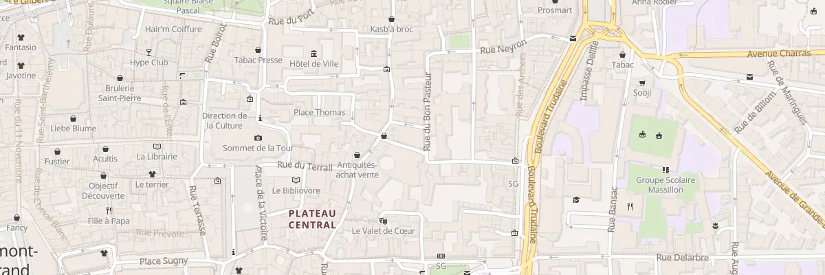 Plan du 1 Rue du Bon Pasteur à Clermont-Ferrand