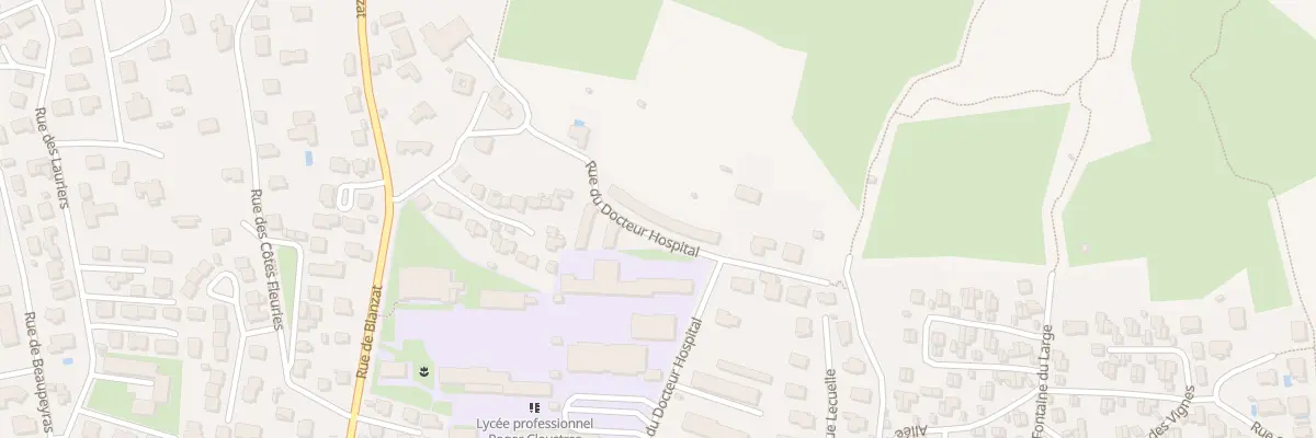 Plan du 170 Rue Docteur Hospital à Clermont-Ferrand