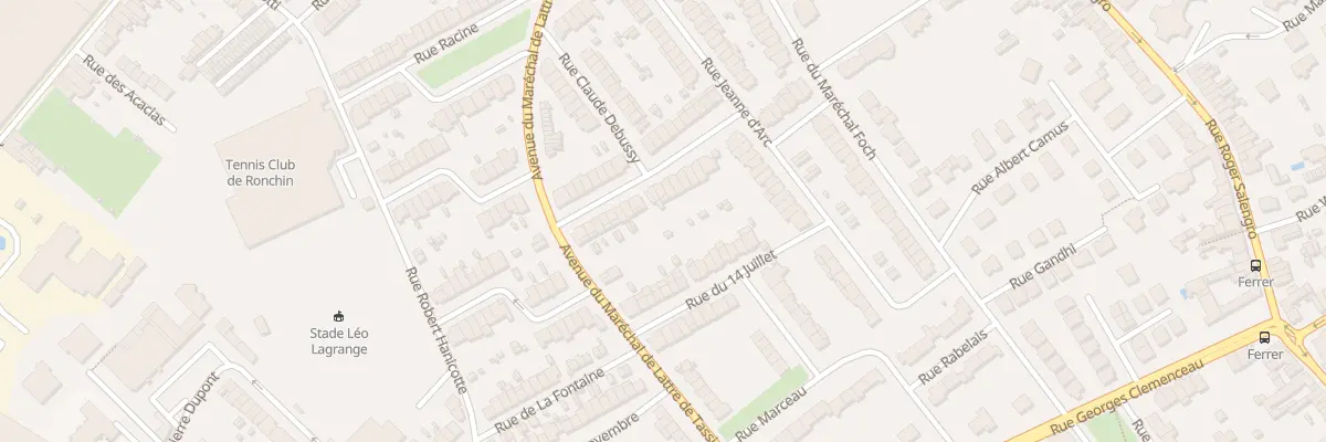 Plan du 18 Rue Lamartine à Ronchin