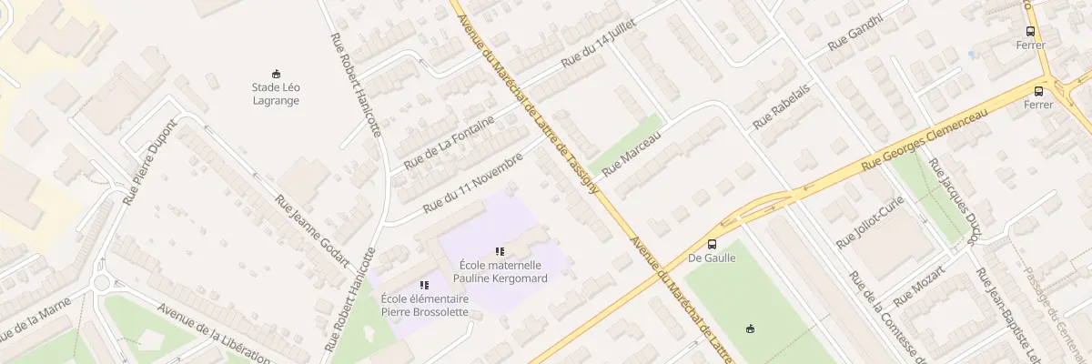 Plan du 103 Rue Mal de Lattre de Tassigny à Ronchin