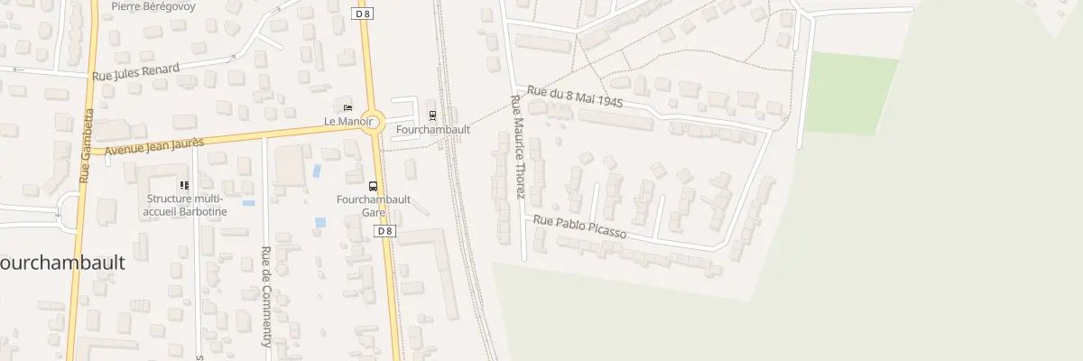 Plan du 13 Rue Maurice Thorez à Fourchambault