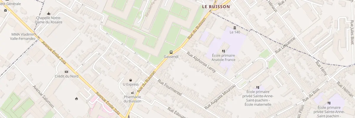 Plan du 90 Rue du Buisson à Lille