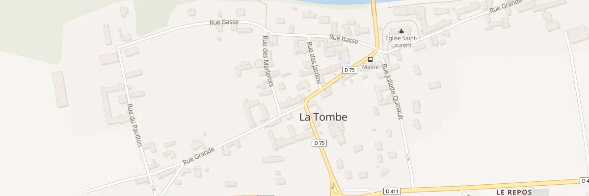 Plan du 28 Rue Grande à La Tombe