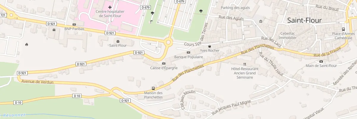 Plan du 16 Crs Spy des Ternes à Saint-Flour