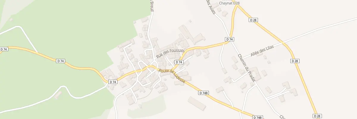 Plan du 3 Rte de St Amant (Chaynat) à Ludesse