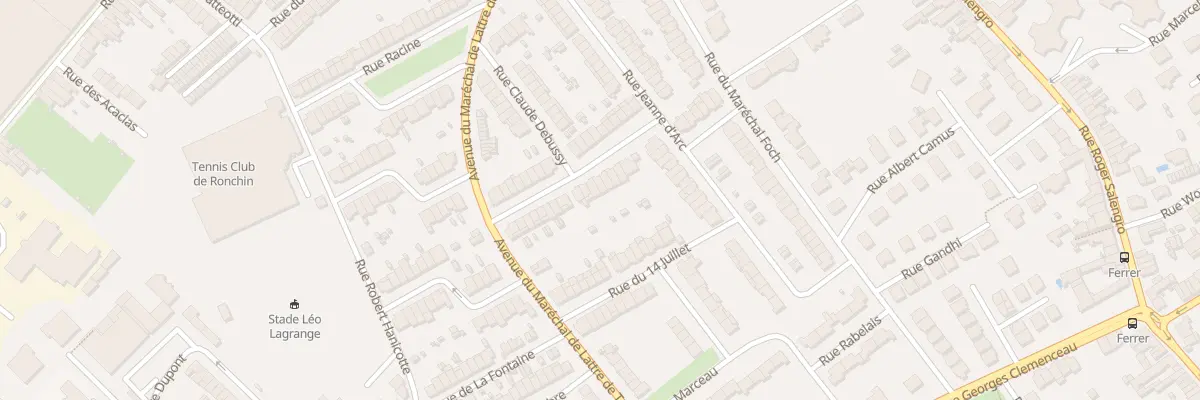 Plan du 22 Rue Lamartine à Ronchin