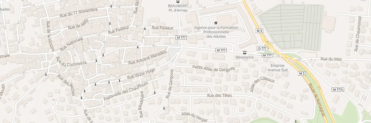 Plan du 3 Pta Pte Allee de Gergovie à Beaumont