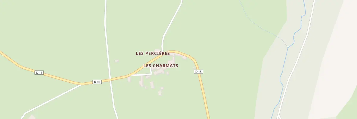 Plan du 3 Les Charmats à Jozerand