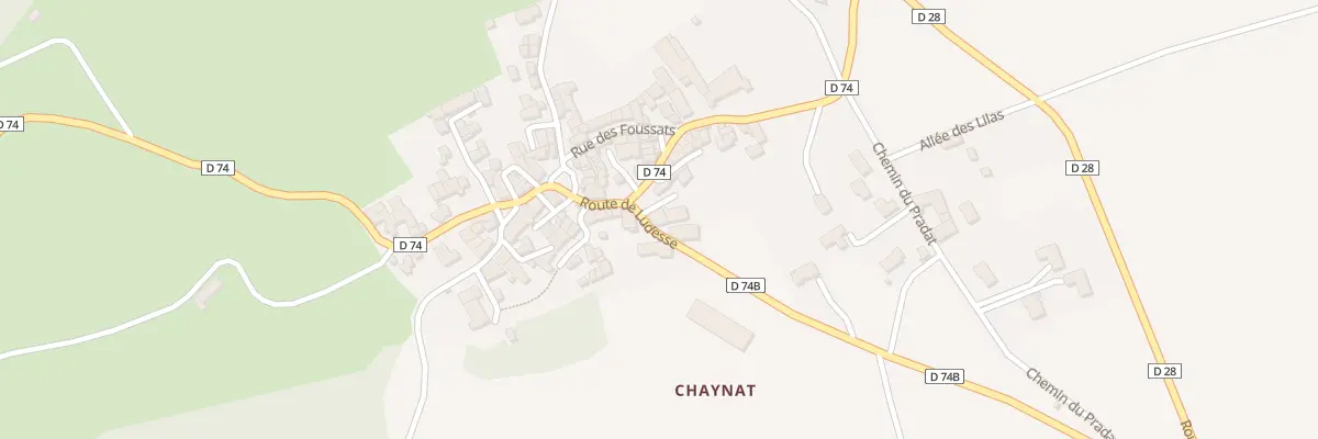 Plan du 13 Rte de Ludesse (Chaynat) à Ludesse