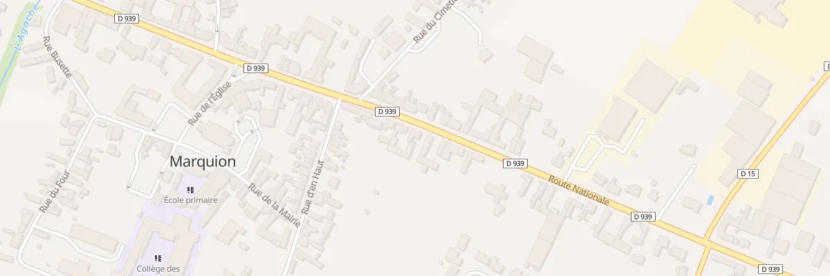 Plan du 70 Rte Nationale à Marquion