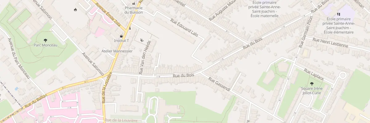 Plan du 59 Rue du Bois à Lille