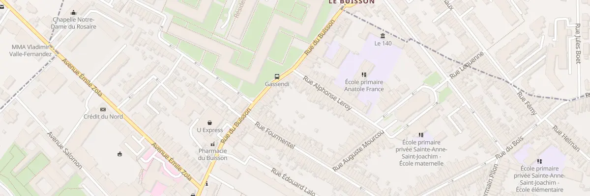 Plan du 6 Rue Alphonse Leroy à Lille