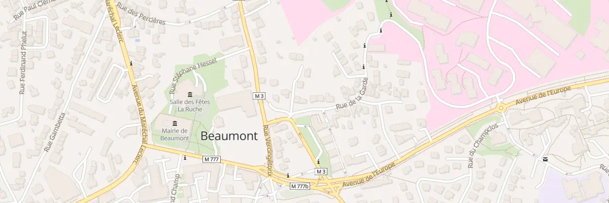 Plan du 3 Rue de la Garde à Clermont-Ferrand