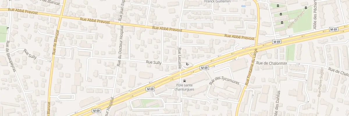 Plan du 55 Rue Lecuelle à Clermont-Ferrand