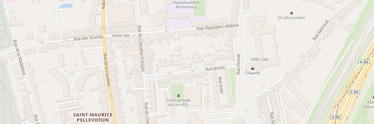 Plan du 21 Rue Branly à Lille