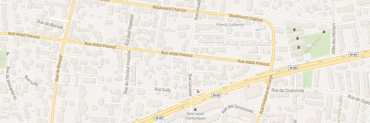 Plan du 61 Rue Lecuelle à Clermont-Ferrand