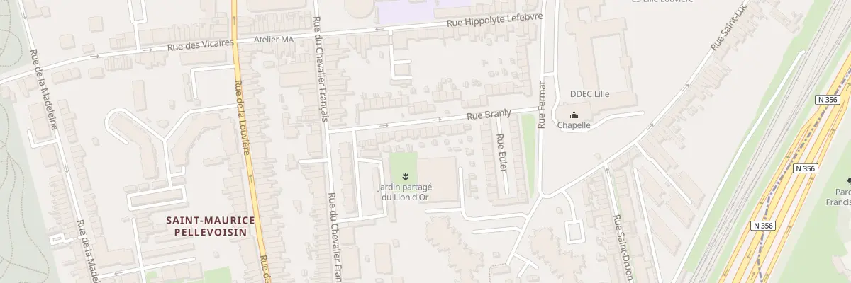 Plan du 16 Rue Branly à Lille