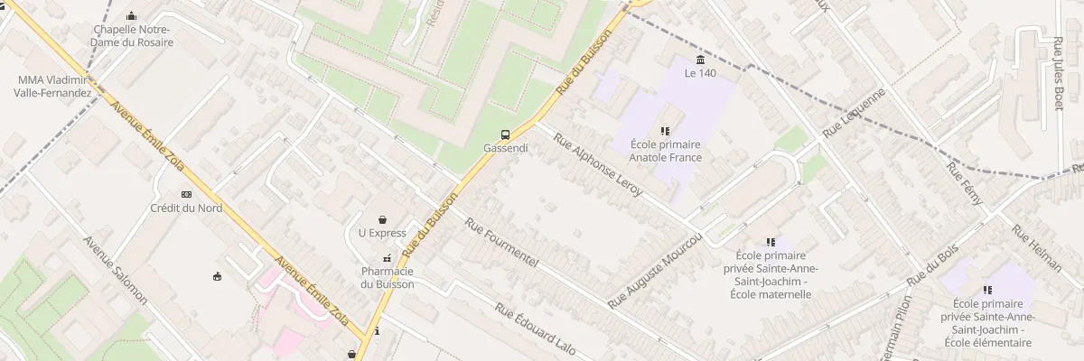 Plan du 8 Rue Alphonse Leroy à Lille