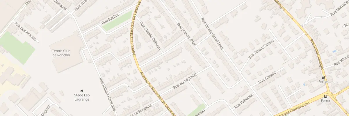 Plan du 26 Rue Lamartine à Ronchin