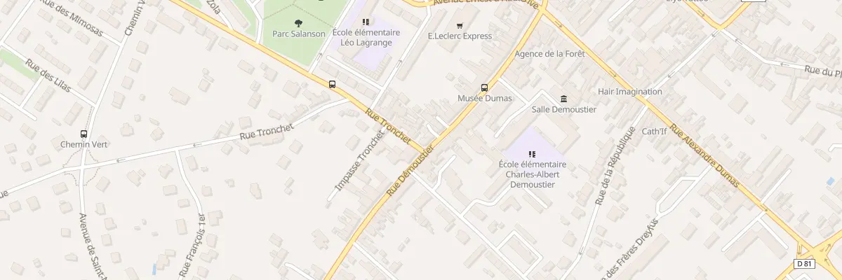 Plan du 2 Rue Tronchet à Villers-Cotterêts