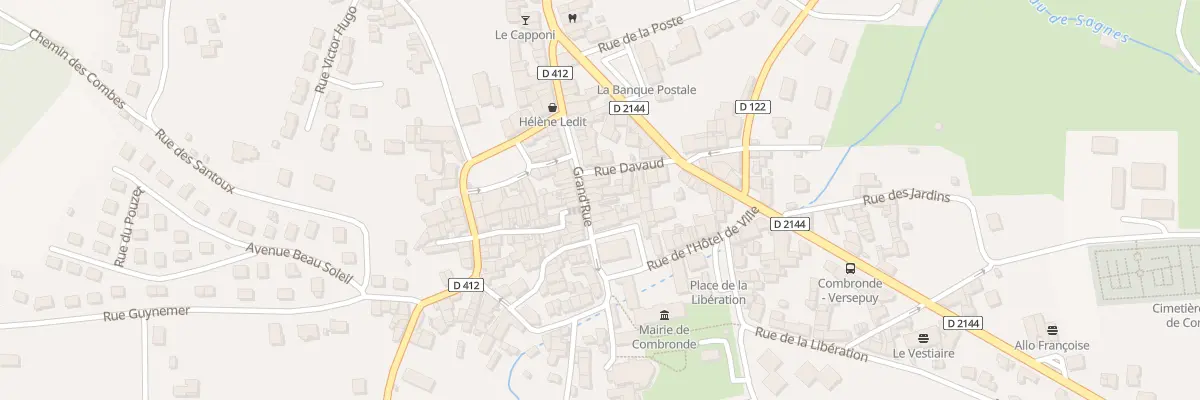 Plan du 12 Grand Rue à Combronde