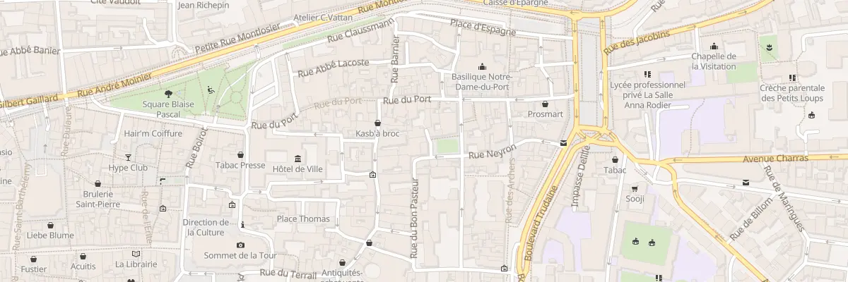 Plan du 1 Rue Neyron à Clermont-Ferrand