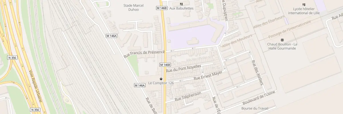 Plan du 129 Rue du Long Pot à Lille
